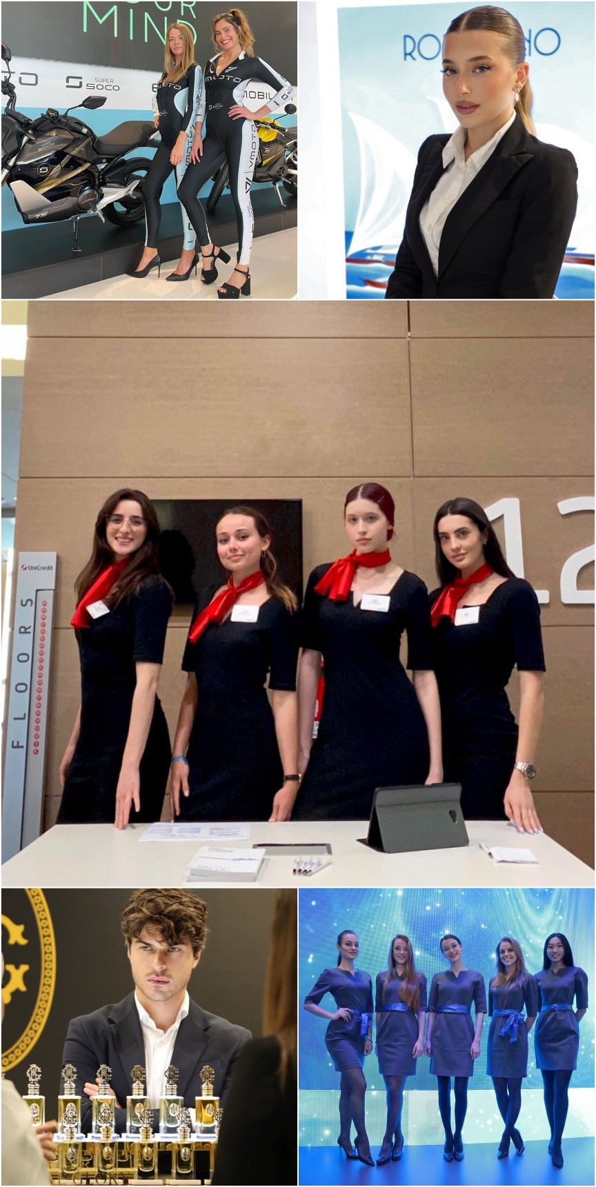Professional hospitality staff welcoming guests at a New York event